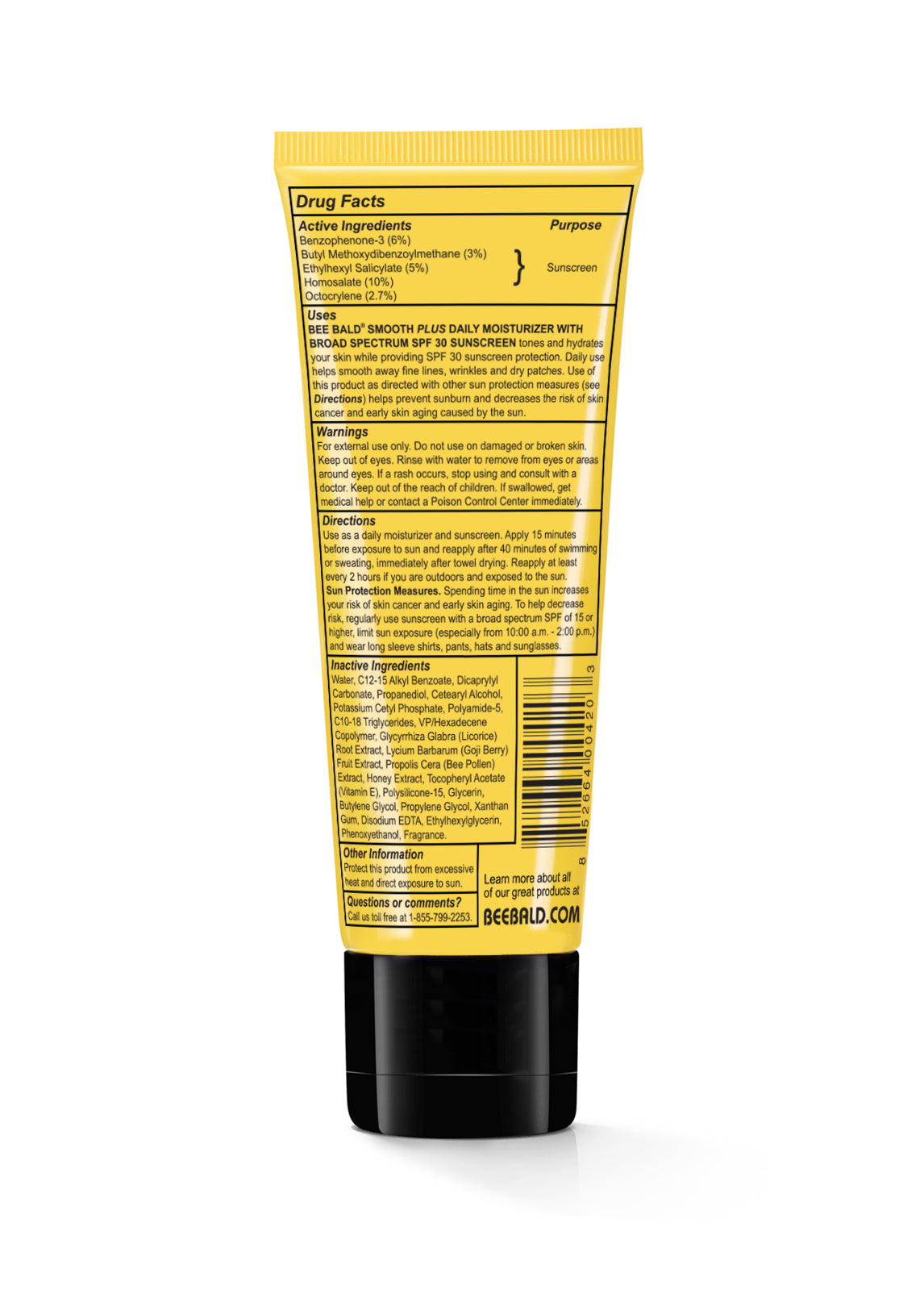 Smooth Plus Powder SMOOTH PLUS with SPF 30 Daily Moisturizer - Bee Bald